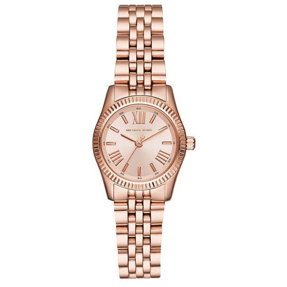 NWT MICHAEL KORS Lexington Petite Gold Dial MK3875 Watch main image 4